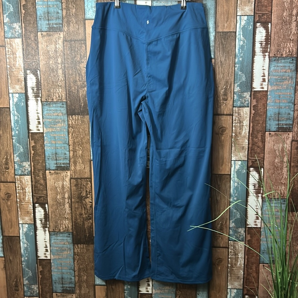Women's wide leg yoga Leggings teal